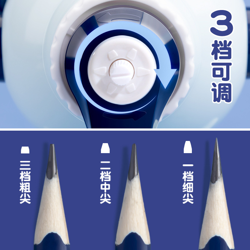 Sacapuntas de lápiz de manivela sacapuntas Sacapuntas de los niños para estudiantes de la escuela primaria