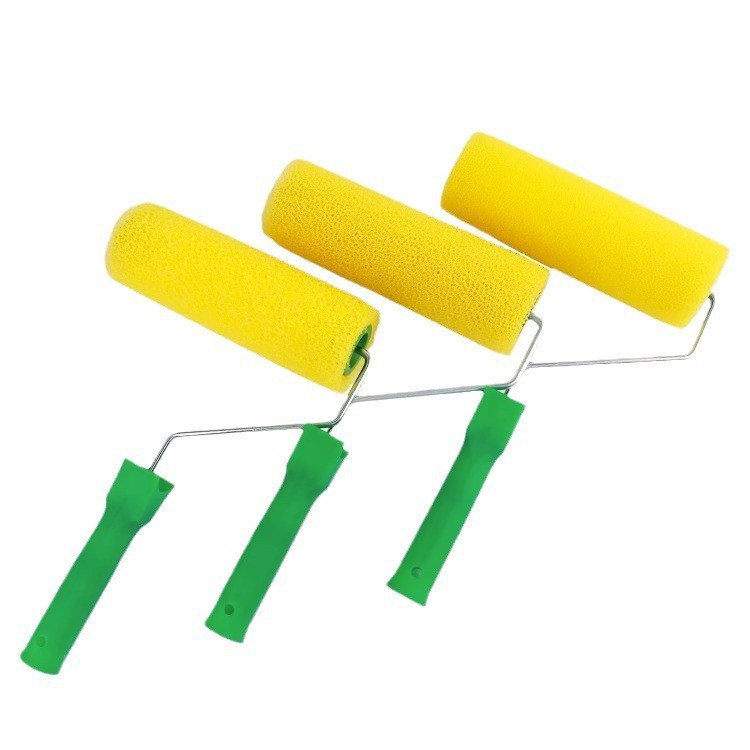 8 pulgadas cepillo de rodillo de dibujo recubrimiento elástico de dibujo de rodillo de dibujo de flor cepillo de rodillo de esponja cepillo de rodillo