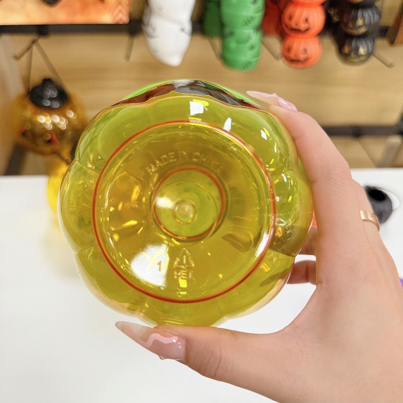 メーカー在庫あり Amazon 600ml ハロウィン ゴースト フェスティバル カボチャ ジャー デコレーション キャンディ プラスチック ボトル ペット フェスティバルの雰囲気|undefined