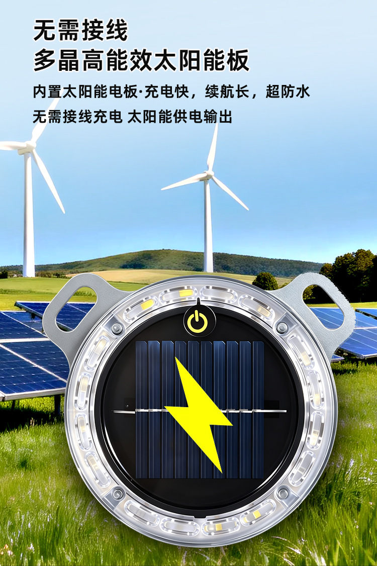 Car anti-rear-end collision solar warning strobe light for vehicles, trucks, and cars, nighttime safety LED tail light, no wiring required
