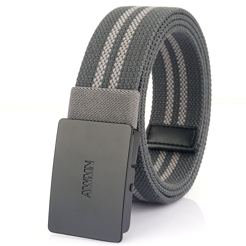 2021新款 男士帆布腰带舒适休闲百搭牛仔裤皮带 可定logo