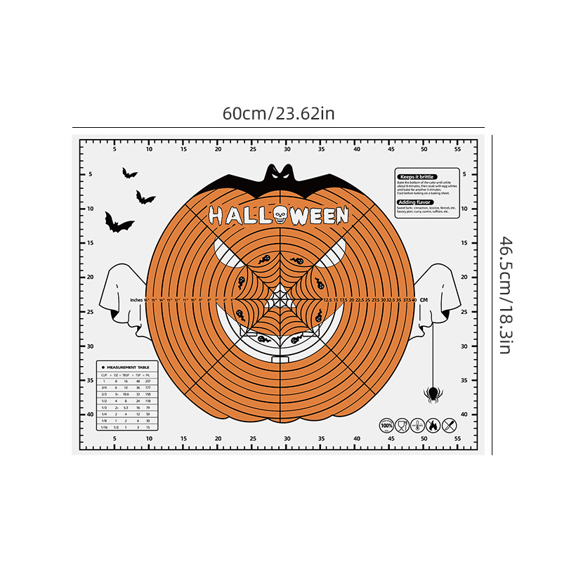 할로윈 패턴 반죽 매트