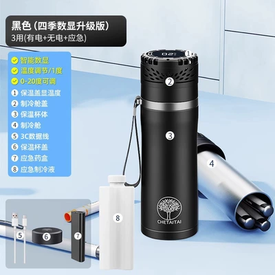 Refrigerator Portable Car Mini Refrigerator: Soyuducular - german-variable-frequency-refrigeration-intelligent-digital-display-cooling-cabin-ice-crystal-box-medicine-cabin-flagship-version-mysterious-black