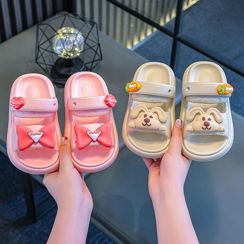 Nuevas sandalias de EVA para niños sandalias de dos vías para niños lindos zapatos de princesa de bebé de niñas antideslizantes de fondo suave de verano
