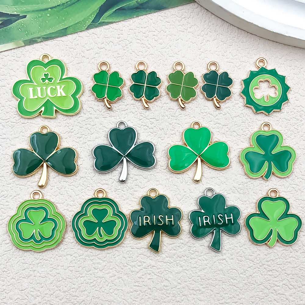 Irish clover DIY jewelry accessories, clover hats, Beer festival necklaces, pendants, keychains, small pendants pic 6