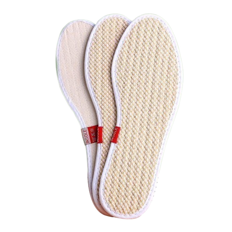 Las plantillas para hombre son absorbentes del sudor y desodorantes, hechas de artemisa, algodón y lino, plantillas desodorantes con bordes, cómodas y transpirables, plantillas de verano para hombres y mujeres.