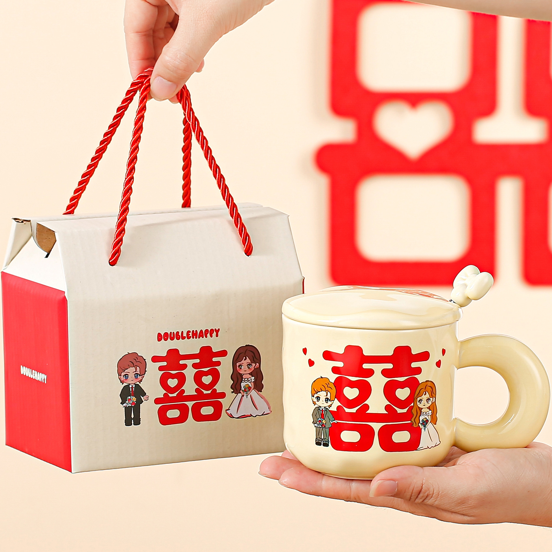 Regalos de bodas para novios, bodas prácticas para tazas de nicho, sentimientos de alta calidad, novias, amigos comprometidos, amigos de alta calidad.