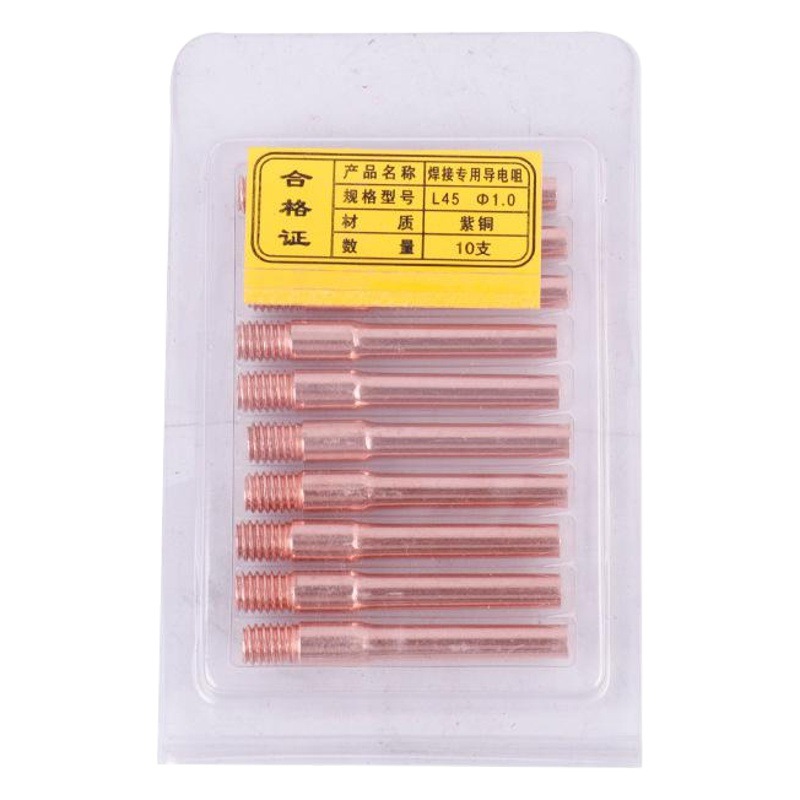 Boquilla conductora de soldadura Accesorios de soldadura blindados al por mayor Boquilla conductora de dióxido de carbono Accesorios de soldadura y corte Boquilla conductora de cobre