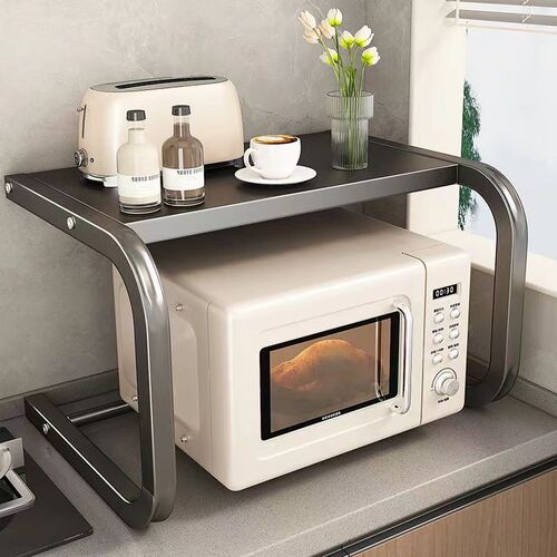 Microwave shelf kitchen rack rice cooker countertop oven stand household double-layer desktop multi-functional storage