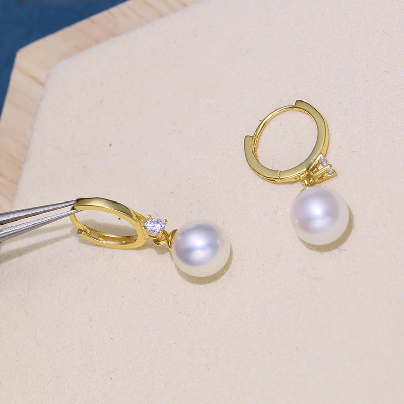 Аксессуары, S925, серьги из жемчуга, DIY, образец серебра 925