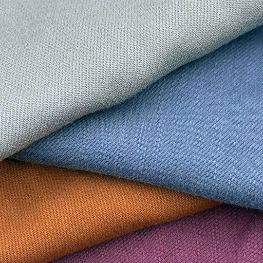 Tencel Linen Twill Slub Linen Fabric 300g Tencel Linen Pants Skirt Jacket Plain Tencel Fabric