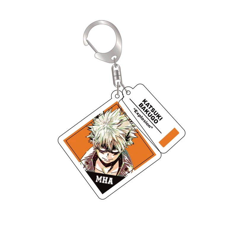 Аниме My Hero Academia, двусторонний акриловый брелок, Зеленая долина, длинная взрывная и бомбардированная Jelly Trade