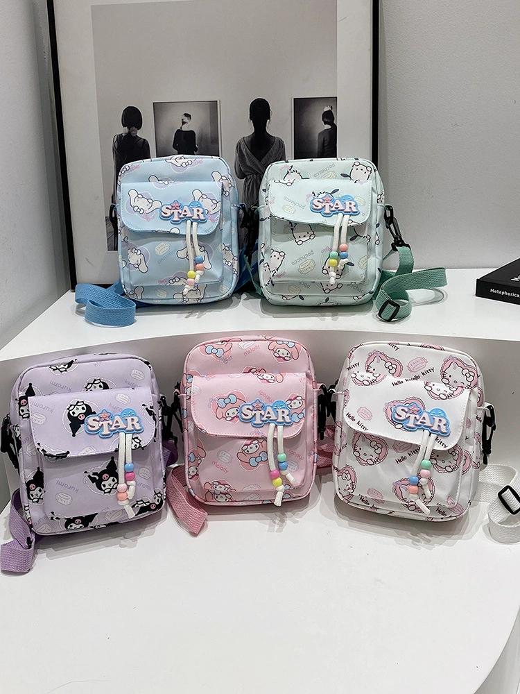 Cartoon one-shoulder bag for traveling