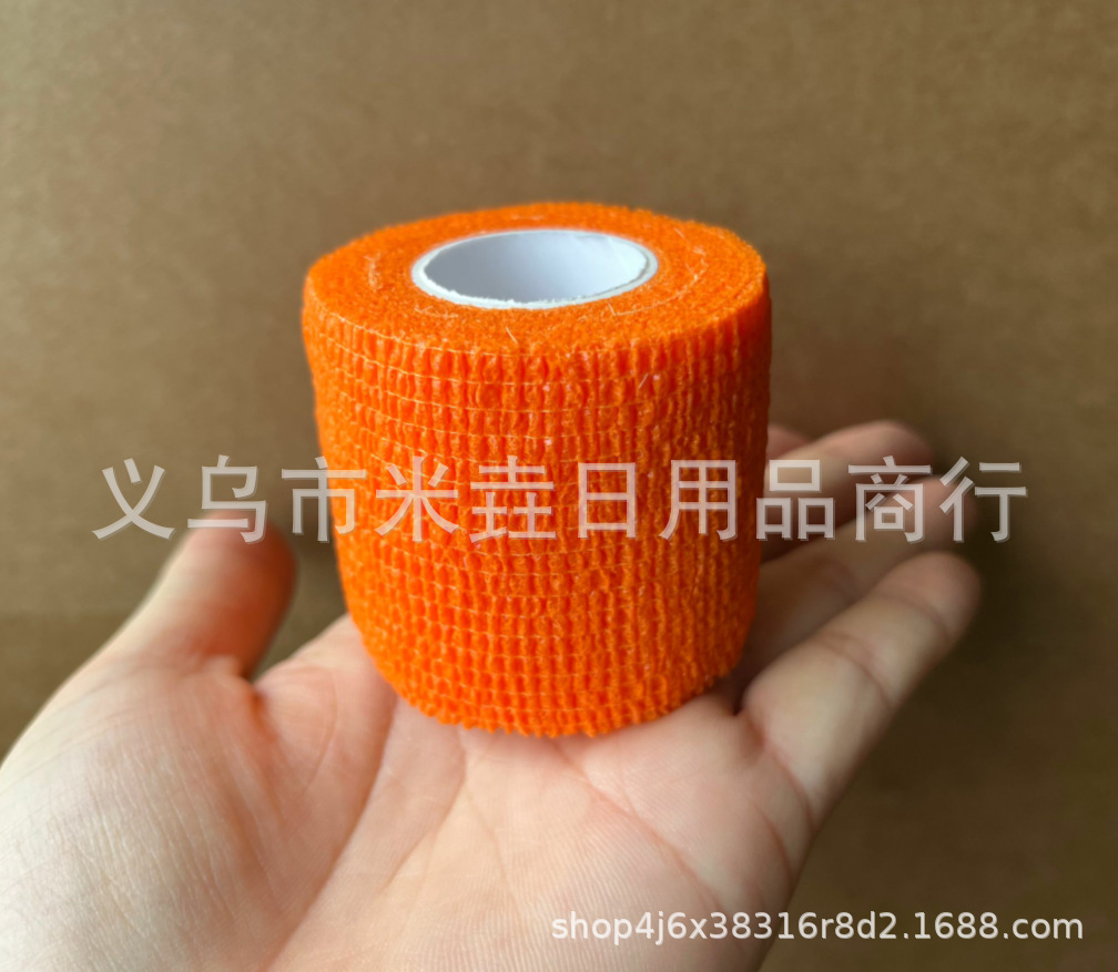 Fabricante universal no tejido elástico autoadhesivo vendaje escritura dedo tobillo vendaje deportes tatuaje mascota vendaje