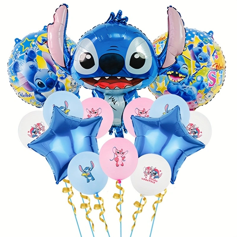 Dibujos animados de dibujos animados estrella de dibujos animados bebé puntada globo traje de juguete para niños decoración de fiesta de cumpleaños globo
