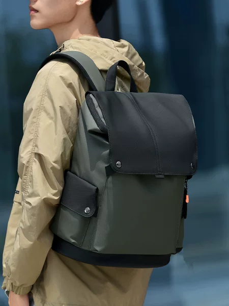 Men's high-end business commuter multifunctional laptop bag, large-capacity travel backpack, flip-top backpack