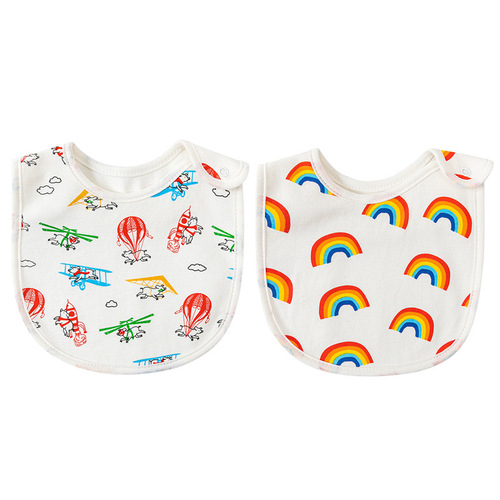 2 packs of Danish ins new baby saliva towels newborn anti-vomiting bibs baby breastfeeding waterproof bibs