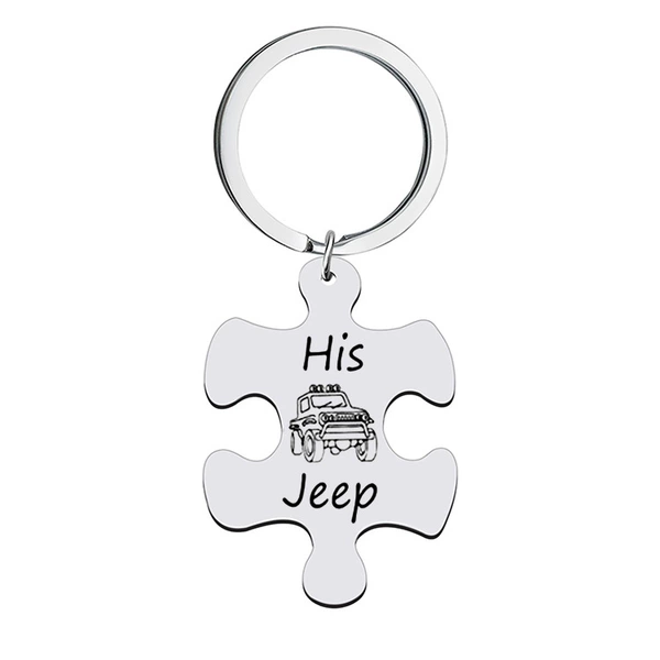 Jeep, steel keychain