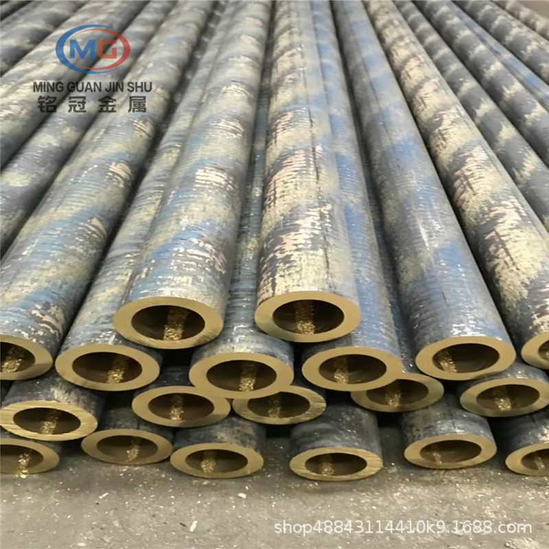 现货猛黄铜管 硅青铜3-1铜棒锡青铜管76*58mm黑皮易车削黄铜管/板