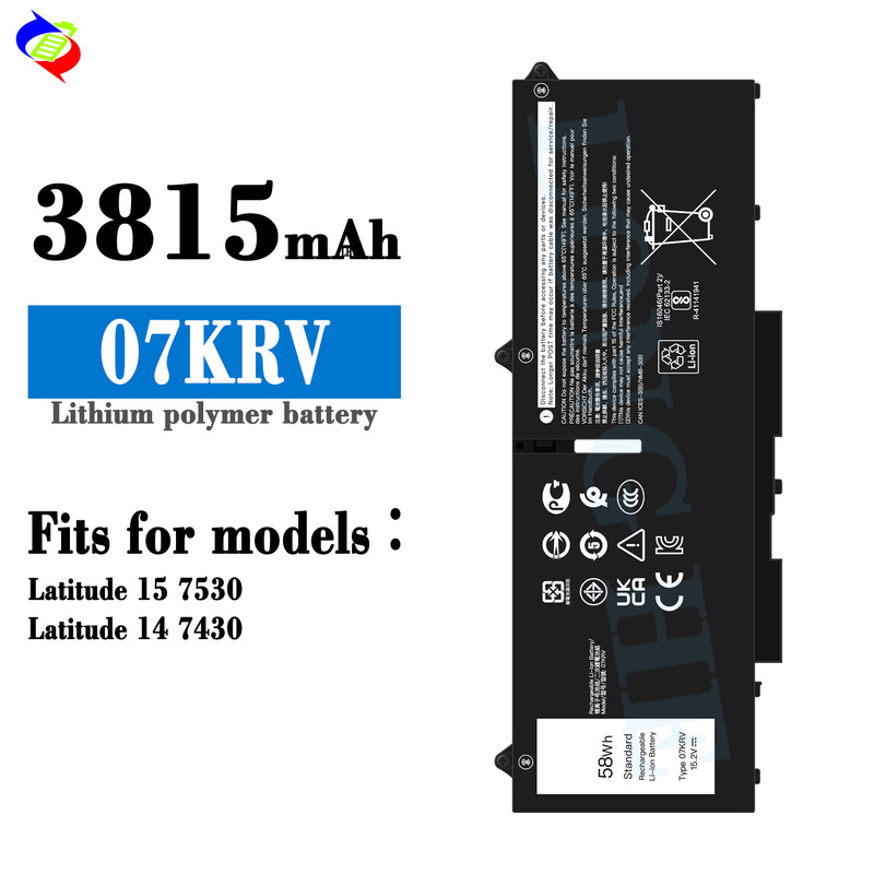 Suitable for Dell 07Krv Laptop Battery Latitude 15 7530/Latitude 14 7430