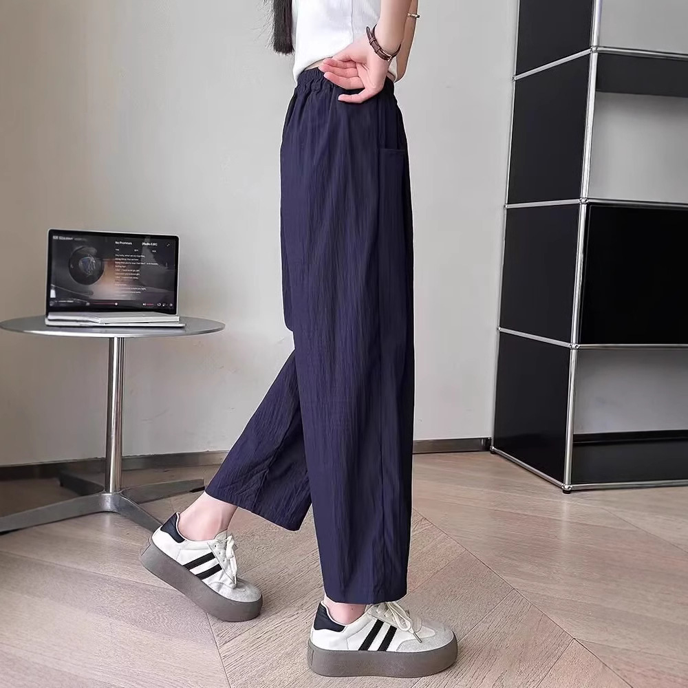 Girls Summer Yamamoto Pants Big Kids 2025 New Fashion Ice Silk Pants Children's All-match Casual Trendy Pants