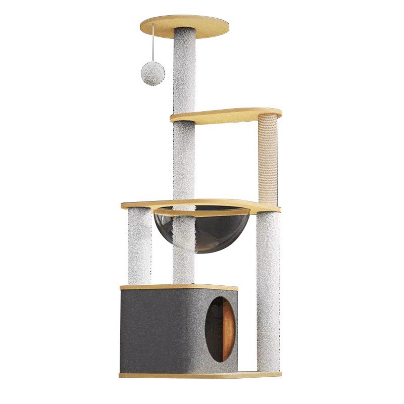 Dr bambú color madera gatos grandes gatos árboles gatos nido gatos agarrar tablero de cabina gato salto gatos torre gatos juguetes al por mayor