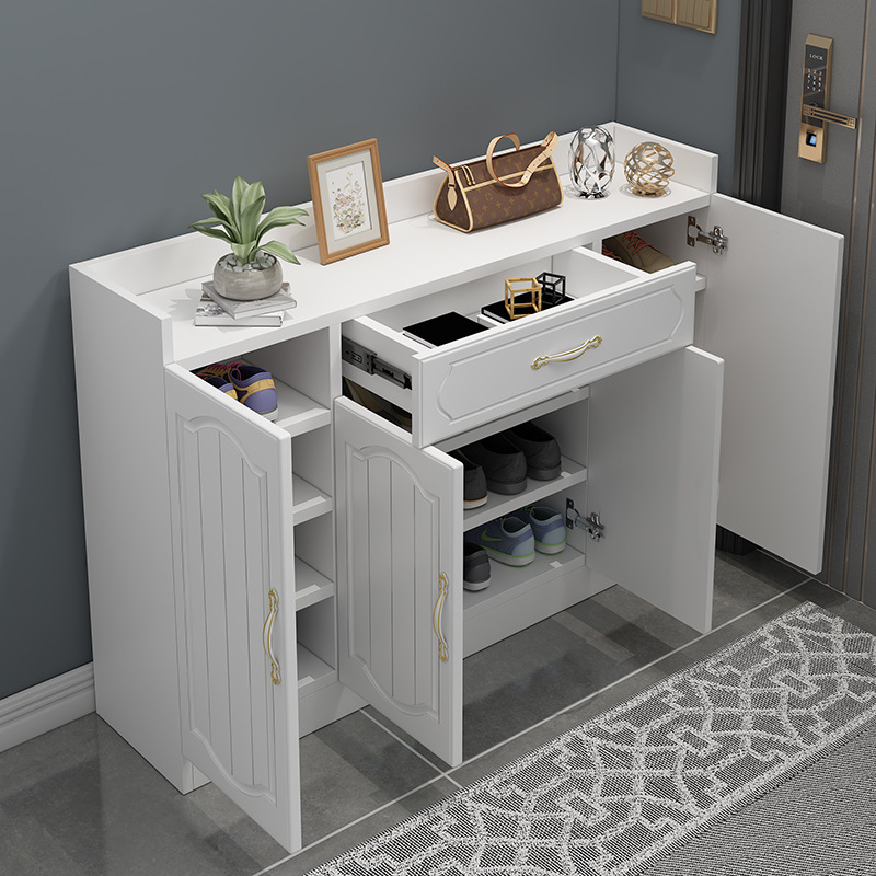 鞋櫃家用門口大容量收納簡易玄關櫃歐式經濟型陽台儲物櫃進門鞋架