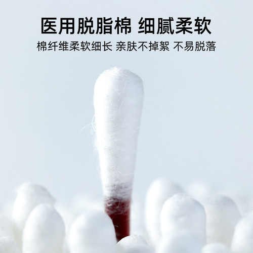 Super Asian medical alcohol cotton swabs for skin wounds, baby navel disposable degreasing iodophor cotton swabs, 40 individual packs