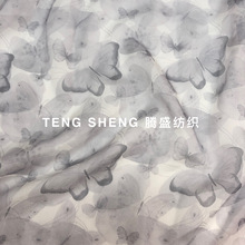 仿真丝雪纺面料 仙气清新花料 可开发花型 数码厂直销春夏印花