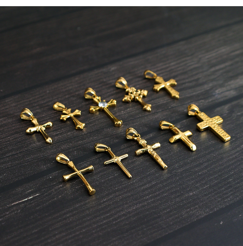 4g Weight PVD Coated Gold Plating Process Pendant Jewelry Making Type Real Gold Plated Plating Material Zircon Inlay Material DIY Jewelry Accessories Classification 1 Piece Quantity 304 Stainless Steel Material Cross Pattern Casual, Simple Style Style Waterproof Non Tarnish, Inlay Craft 1 Piece 304 Stainless Steel Zircon PVD Coated Real Gold Plated Cross Pendant DIY Jewelry Accessories 无