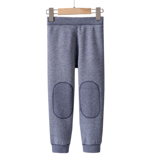 Children's warm pants double-sided velvet autumn and winter thickened long johns for middle and older children, boys and girls underwear, cotton wool pants, inner threading pants