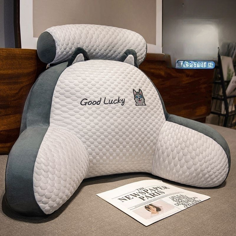 Sofa Bedside Waist Protector, Neck Protector, Enlarged and Thickened Cushion, Pregnant Woman, Elderly Fatigue Lumbar Pillow, Student Reading Pillow