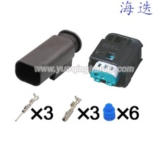 DJ7031A-0.6-21 汽车3P连接器 适用宝马X3油门踏板线束9-967081-1