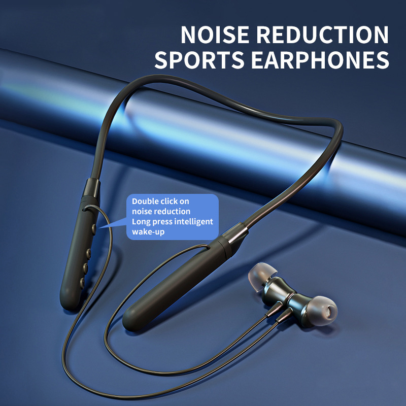 Source Manufacturer's Neckband Bluetooth Headset with Ultra-Long Battery Life for Running, Sports, Noise Reduction, In-Ear Wireless Gaming Headset