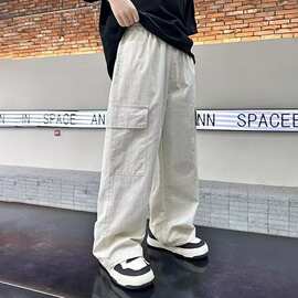 儿童装男童夏装薄款裤子2026新款中大童夏季防蚊工装裤夏款休闲裤