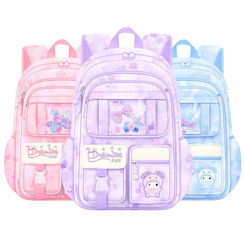 Mochila escolar transfronteriza 1 - 3 - 6 grados mochila escolar de dibujos animados para niños mochila de escolares para escolares