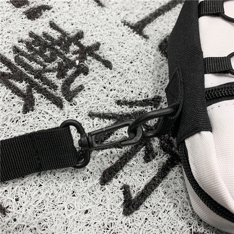 67g Weight Zipper Closure Type Single Shoulder Strap Strap Type Crossbody Bag Bags Type Nylon Material Letter Pattern Streetwear Style Square Shape Khaki, Light Grey, White, Black Color Small Size Small Nylon Letter Streetwear Square Zipper Crossbody Bag 81