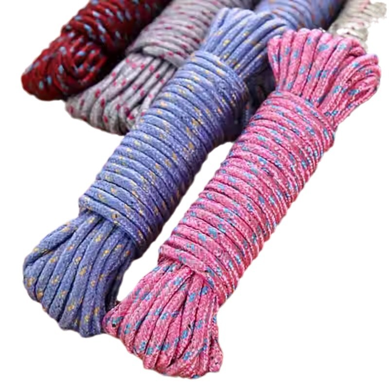 [Envío gratuito a Xinjiang y Tíbet] Tendedero antideslizante grueso, tendedero exterior resistente al viento, cuerda de nailon resistente al desgaste para el hogar image 5