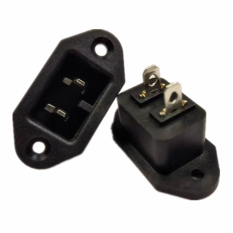 AC插座两针日式座AC电源插座 车载冰箱水壶直流充电器电源座DB-14