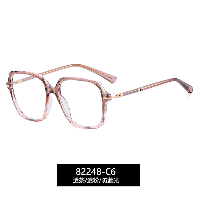 82248 nuevo marco óptico de lujo europeo y americano de mujer fábrica de gafas de miopía spot pin de pegamento de oro marco de gafas CP image 12