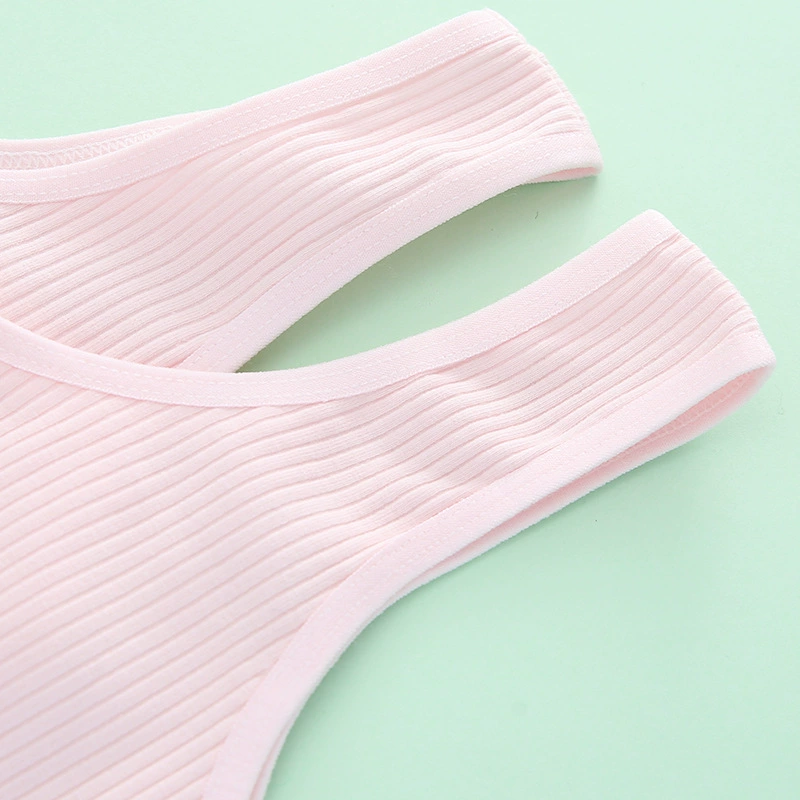 Double-sided underwear for students, cotton shockproof bra top
