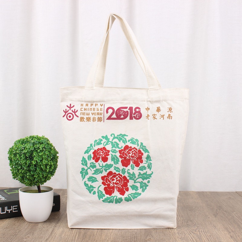 春节拓印帆布包手工diy材料包儿童涂鸦麻布包暖场活动团建礼物