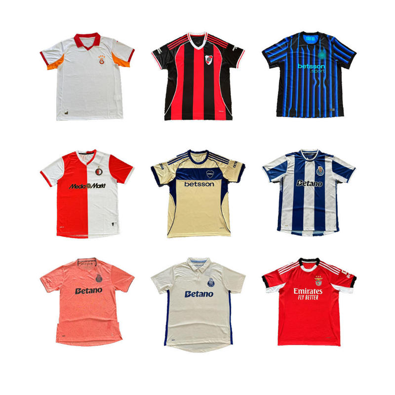 Club Football Uniform T-Shirt Season Latest Short-Sleeved Ajax, Aston Villa Away Football Uniform
