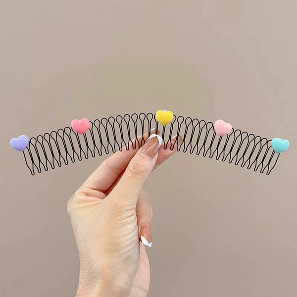 7# Colorful Love Hair Comb 20cm