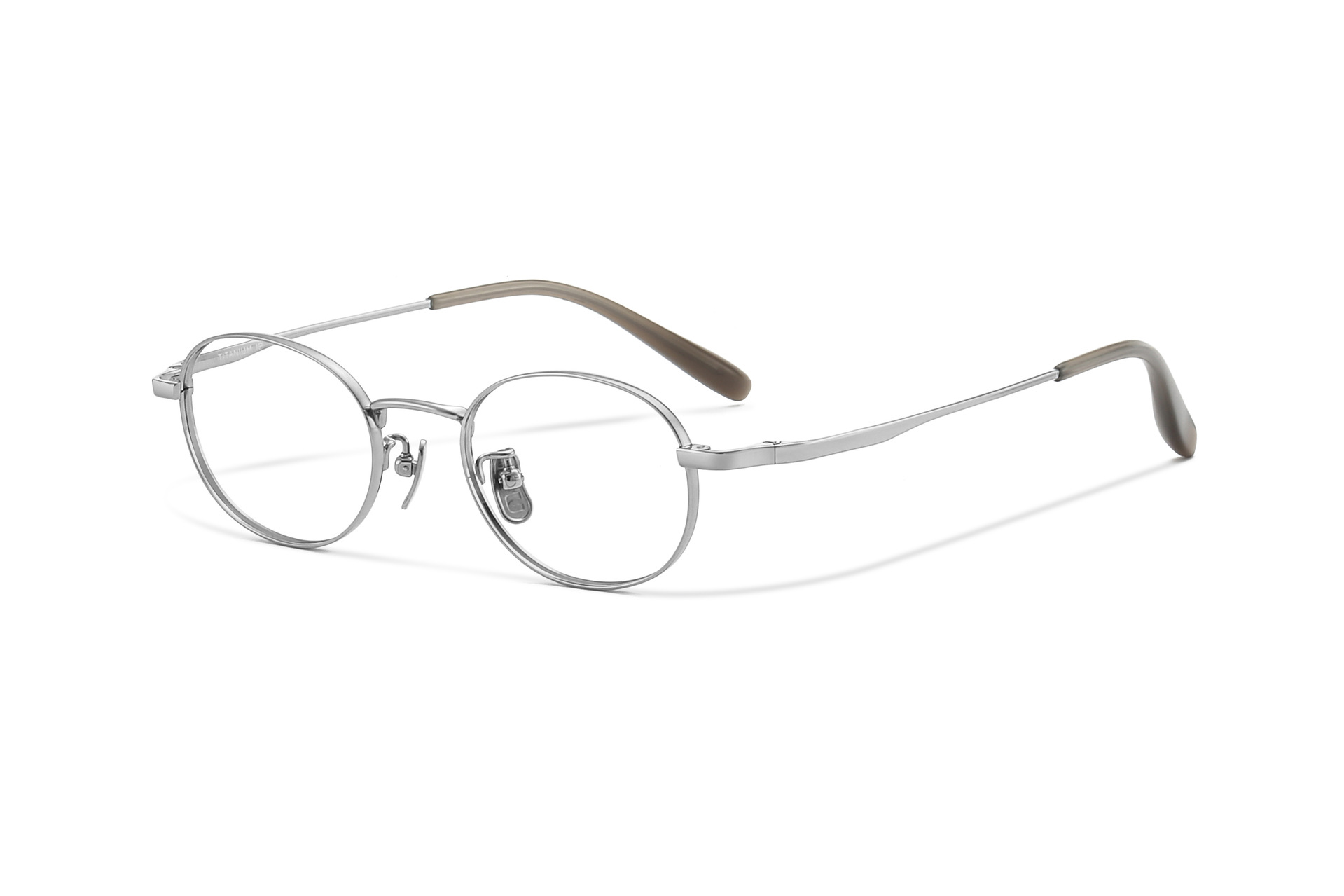 6047文芸の小さい円の枠の近視の眼鏡の女性の混陣の電気商の売れ行きの良い金の復古の知性の明るい銀色の平光の鏡の枠