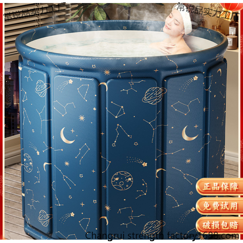 Folding Bath Bucket for Adults, Kidsren's Bath Bucket, Winter Adult Full Body Bath Bucket, Household Bath Bucket, Bathtub, Bidet