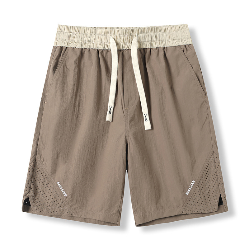 Summer New Trendy Loose Casual Pants Men's Sports Comfortable Breathable Five-Point Shorts Men's Korean Style Summer Thin