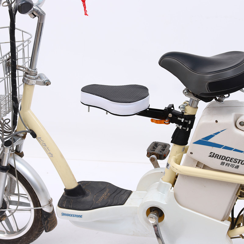 电动电瓶车前置快拆折叠儿童座椅加厚自行车山地车前座婴儿坐椅