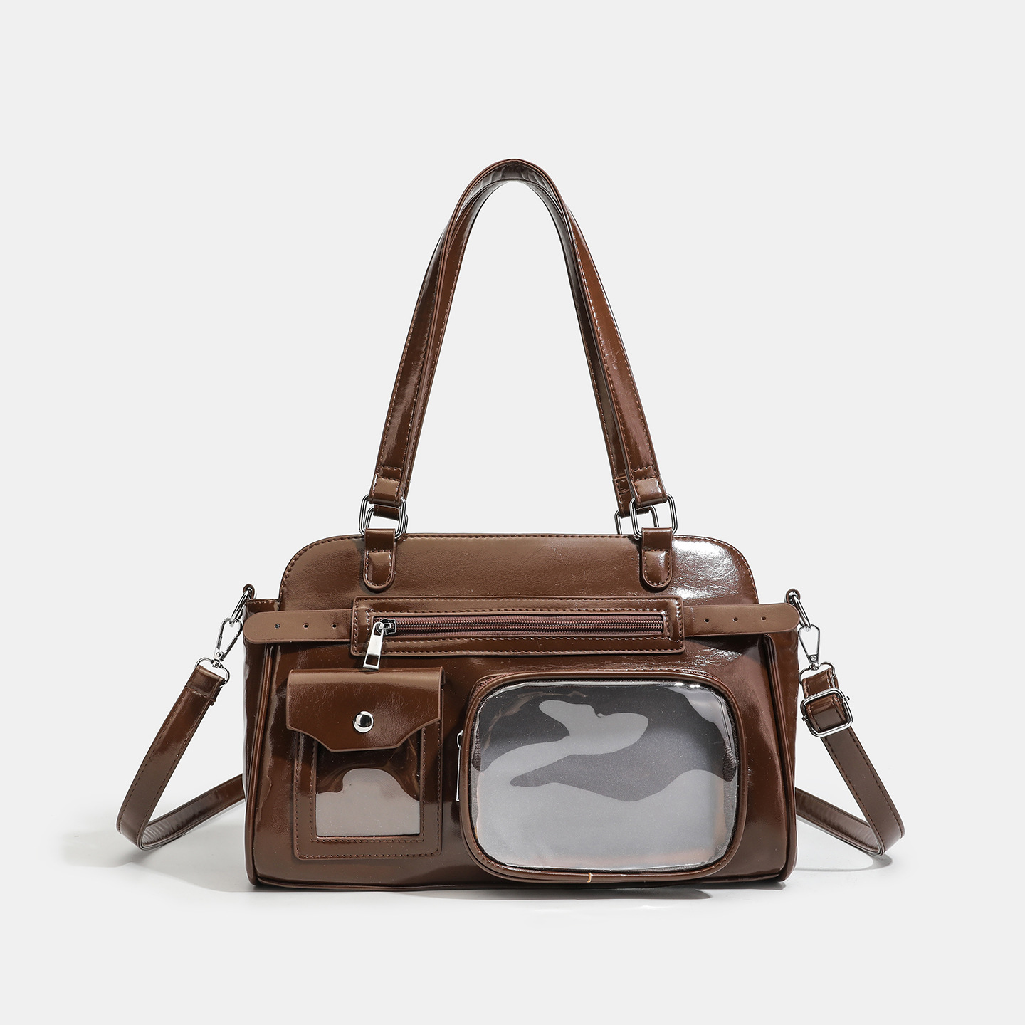 New Retro Motorcycle Ita Bag 2026 Single Shoulder Niche Crossbody Bag Unique Design Large Capacity Commuter Bag With Hidden Compartment For Women - Thumbnail 8
