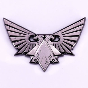 Eagle enamel pin vintage metal badge